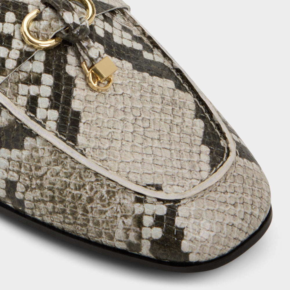 Aldo Ybilide White/Black Women's Loafers & Oxfords - Loafer Women