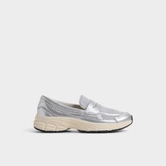 Aldo Loffy in Silver - Loafer, Jogger sole Women