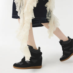 Aldo Bellissamo in Black - Wedge sneaker, Wedge heel Women