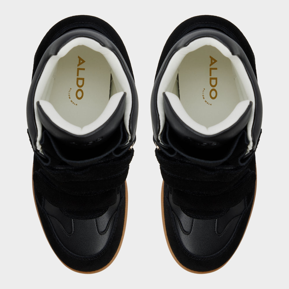 Aldo Bellissamo in Black - Wedge sneaker, Wedge heel Women