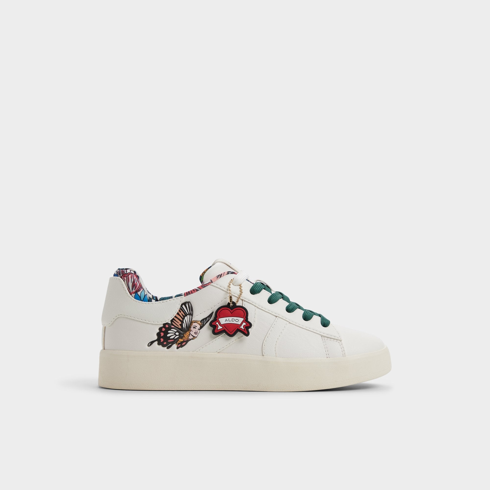 Aldo Whatisadam in White Multi - Women's low top sneaker, Cup sole Women