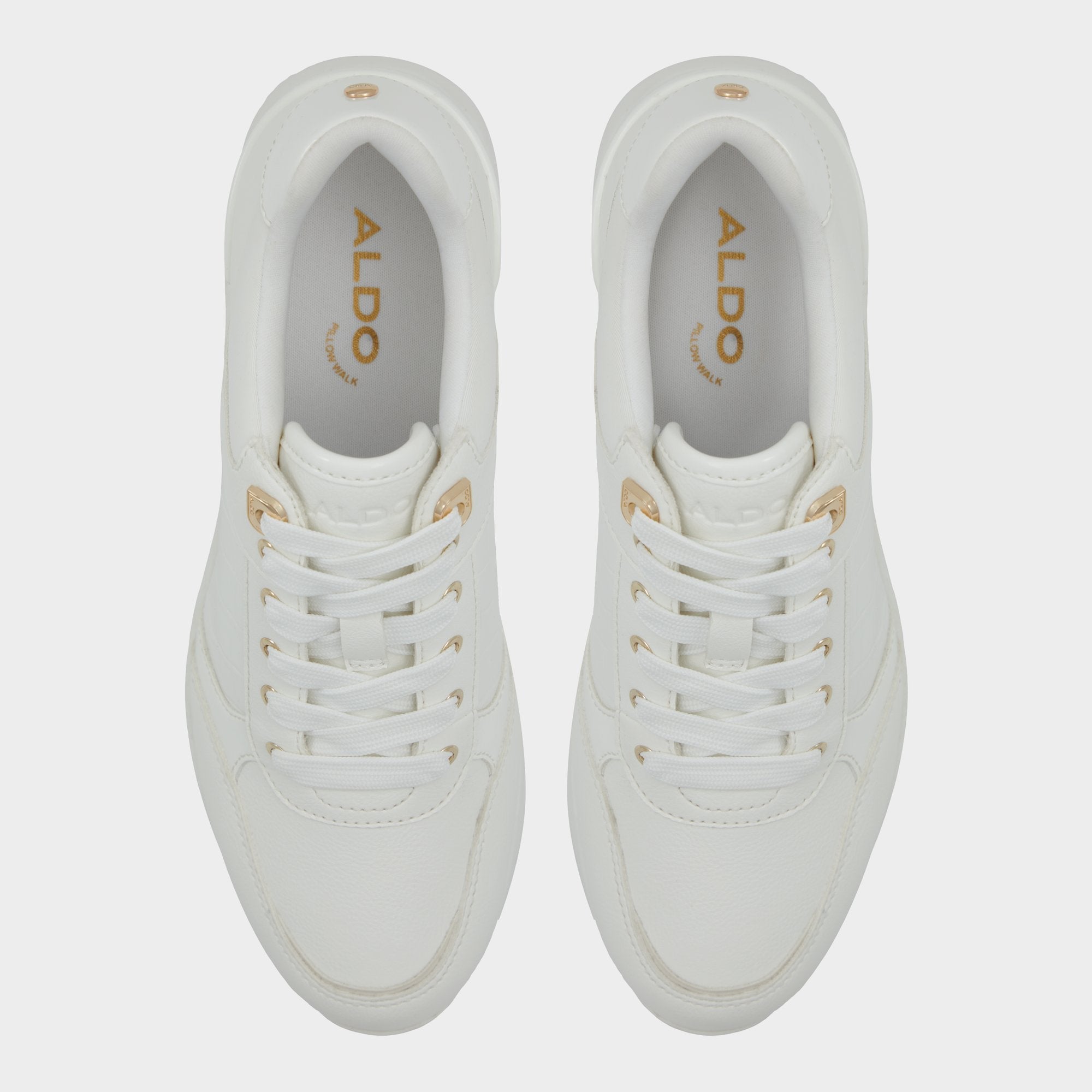 Aldo Iconistep White Overflow Women's Low top sneakers - Wedge sneaker, Wedge heel Women