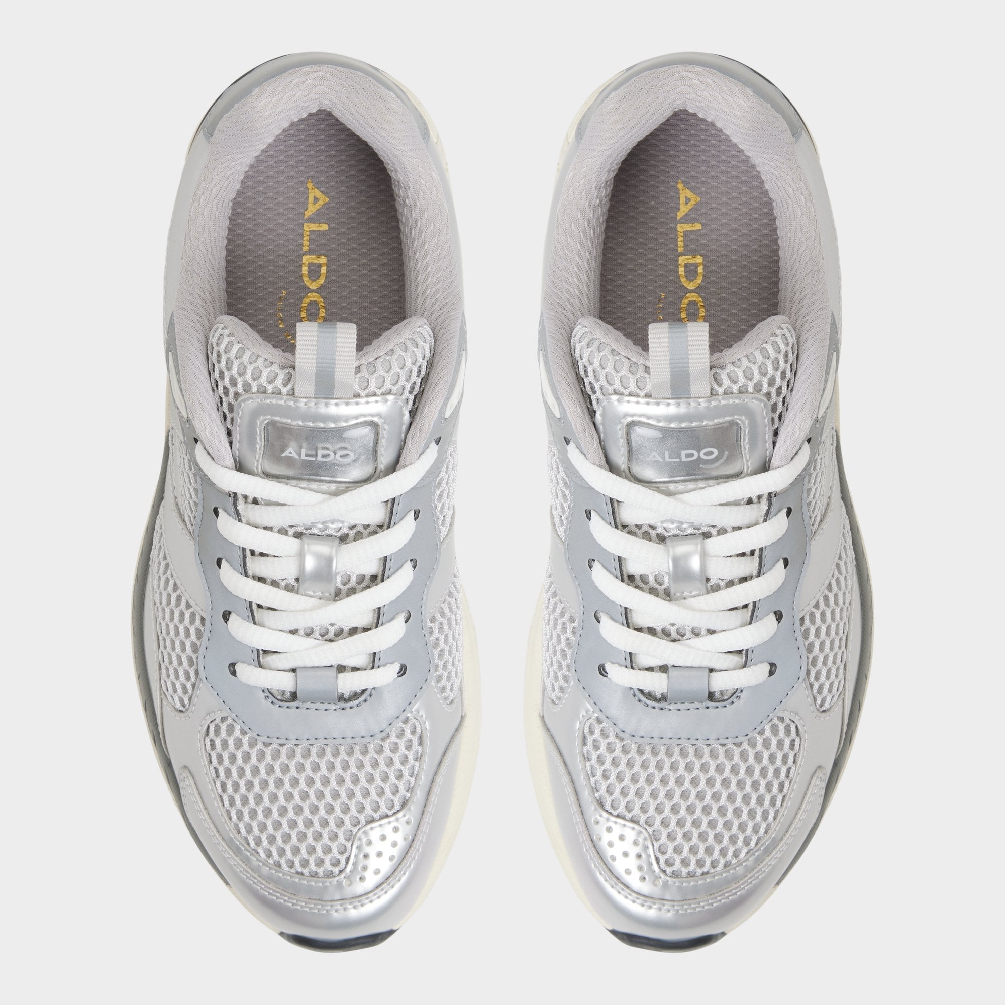 Aldo Pillowsnkr in L Silver - Jogger sneaker Women