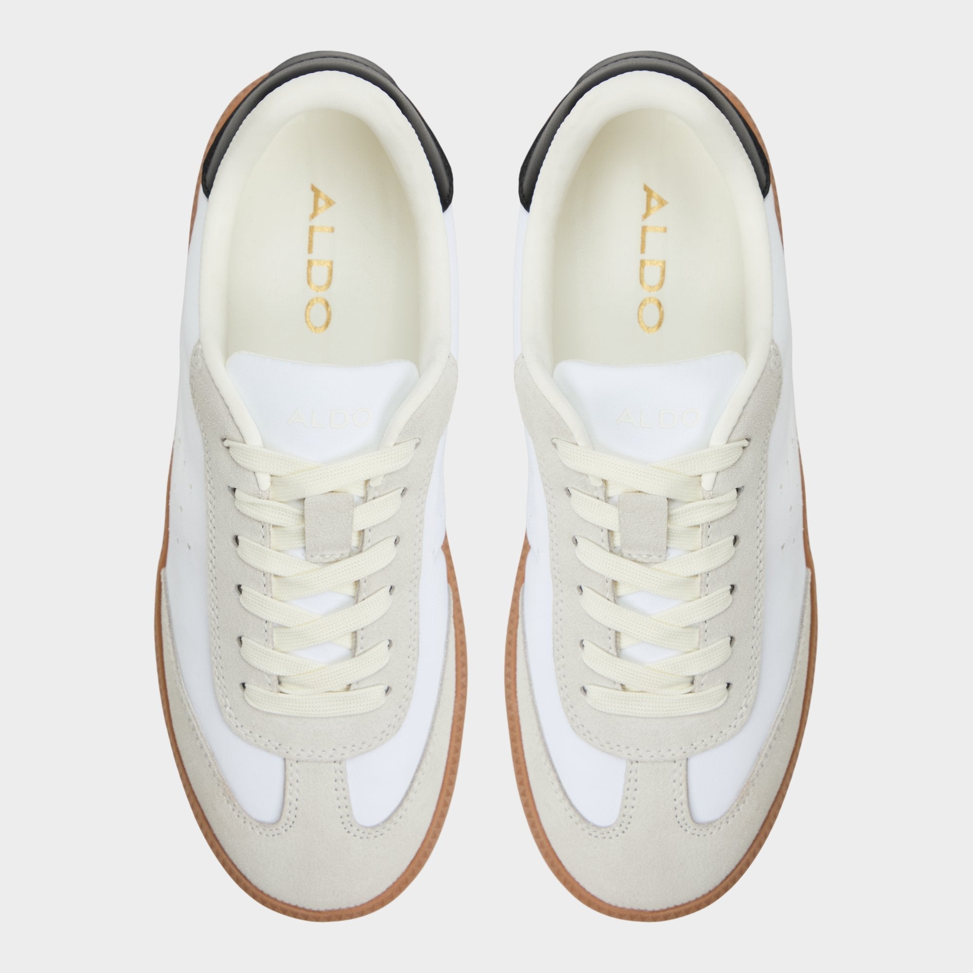 Aldo Clubstyle White/Black Women's Low top sneakers - Jogger sneaker, Jogger sole Women
