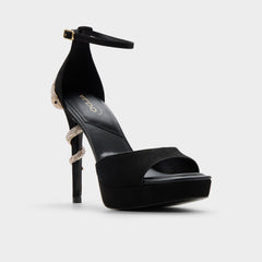 Aldo Medusa in Other Black 14266744 - Strappy heeled sandal, Platform Women|New