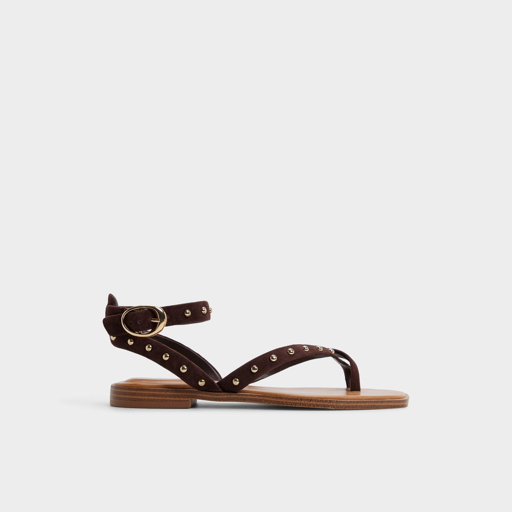 Aldo Daressi in Dark Brown - Flat sandal Women|New