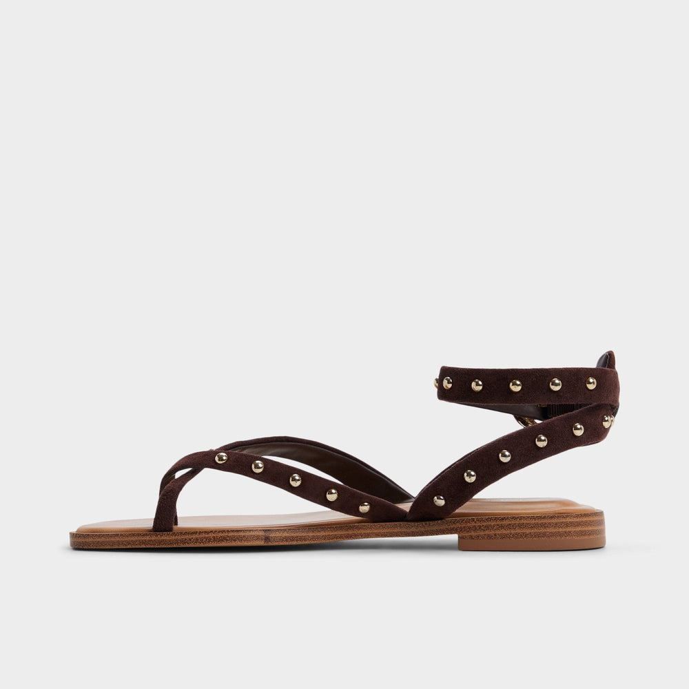 Aldo Daressi in Dark Brown - Flat sandal Women|New