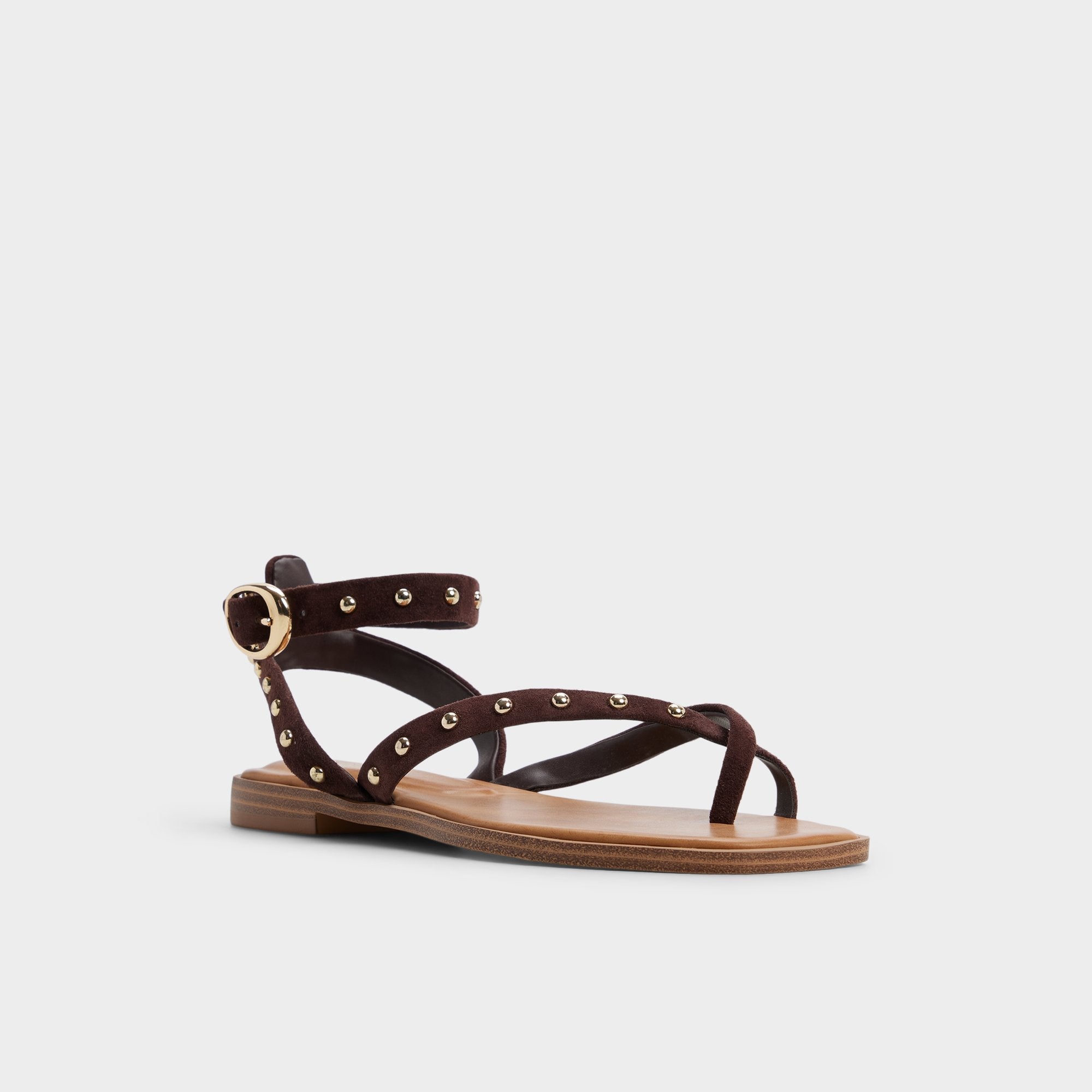 Aldo Daressi in Dark Brown - Flat sandal Women|New