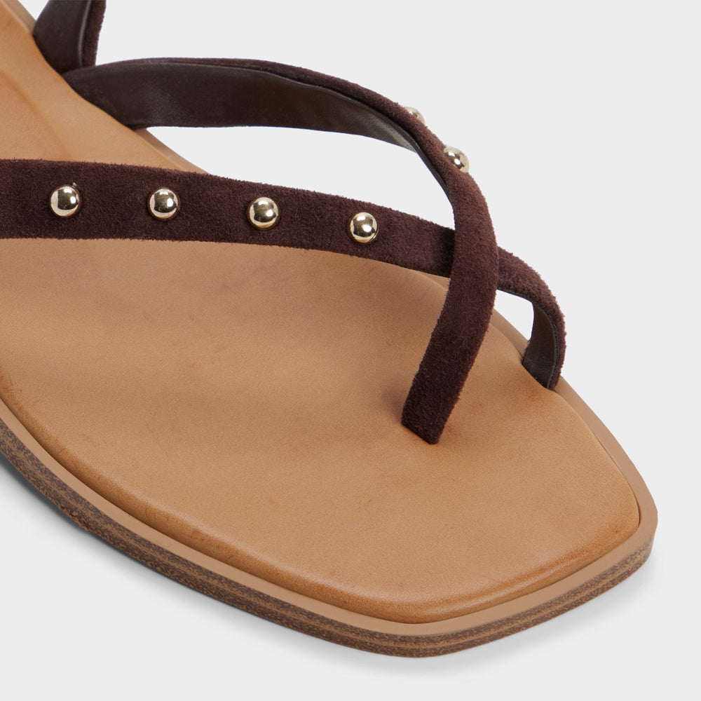 Aldo Daressi in Dark Brown - Flat sandal Women|New