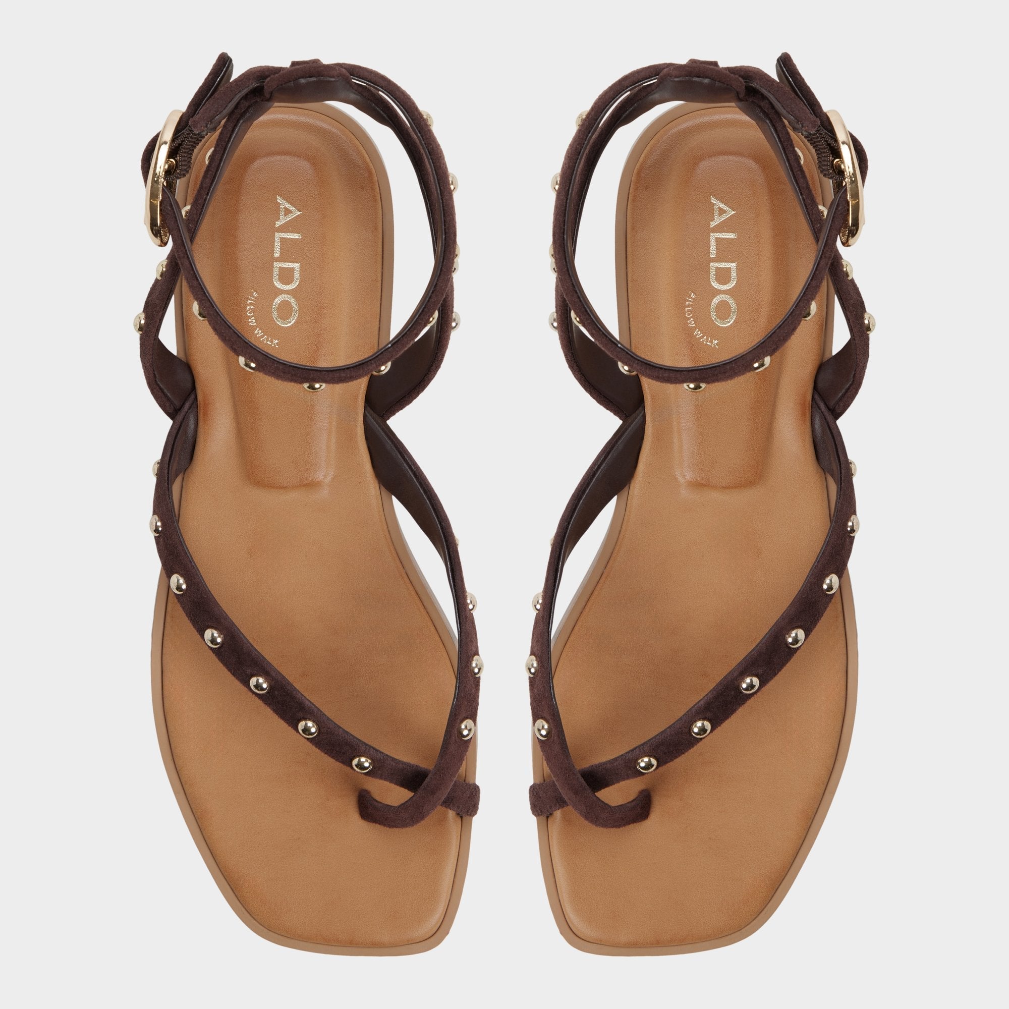 Aldo Daressi in Dark Brown - Flat sandal Women|New