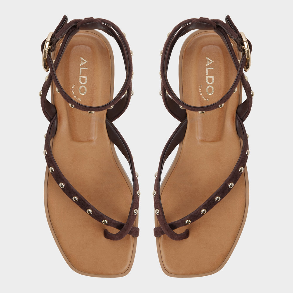 Aldo Daressi in Dark Brown - Flat sandal Women|New