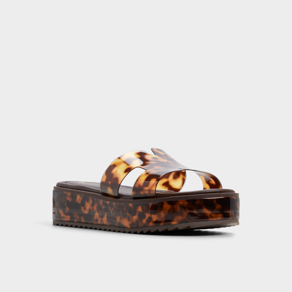 Aldo Anayelie in Open Brown - Slide sandal, Platform Women|New