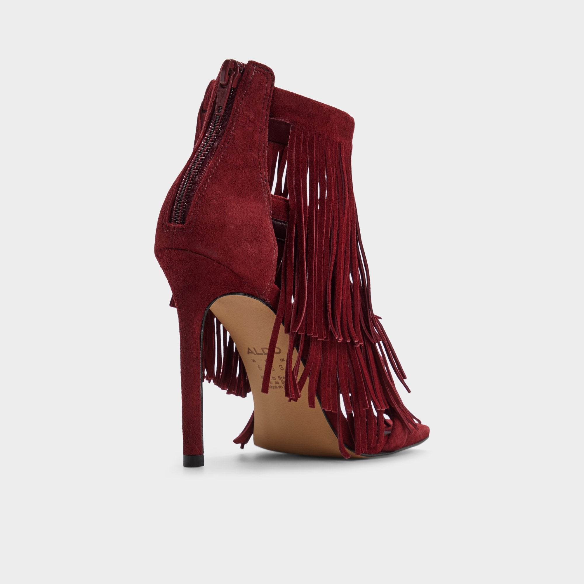 Aldo Nahana in Bordo - Strappy heeled sandal, Stiletto heel Women|New