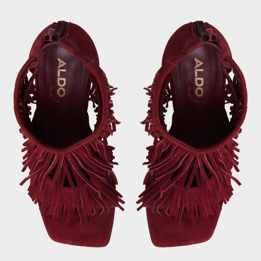 Aldo Nahana in Bordo - Strappy heeled sandal, Stiletto heel Women|New