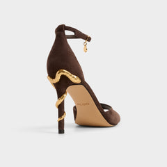 Aldo Medeza in Dark Brown - Strappy heeled sandal Women|New