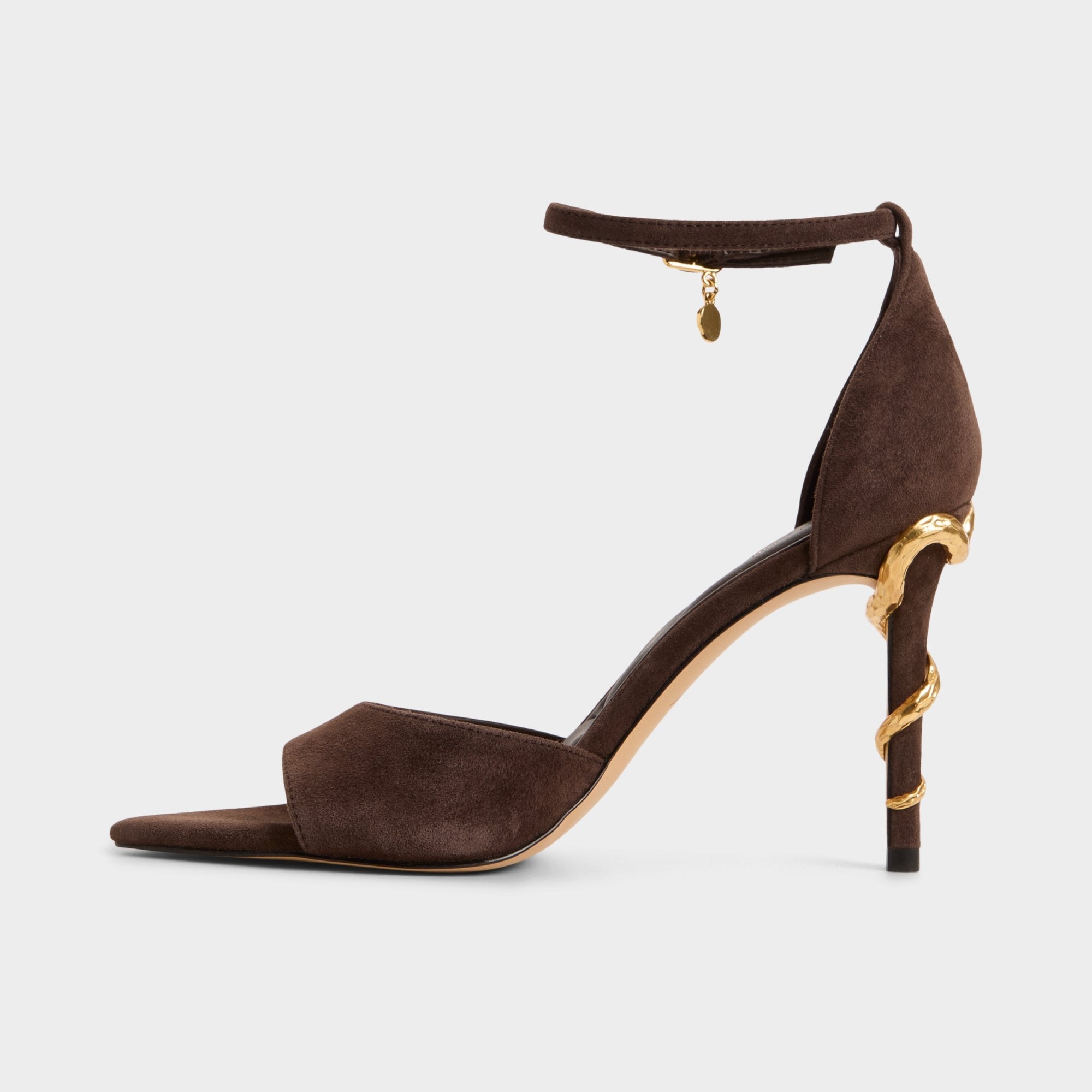 Aldo Medeza in Dark Brown - Strappy heeled sandal Women|New