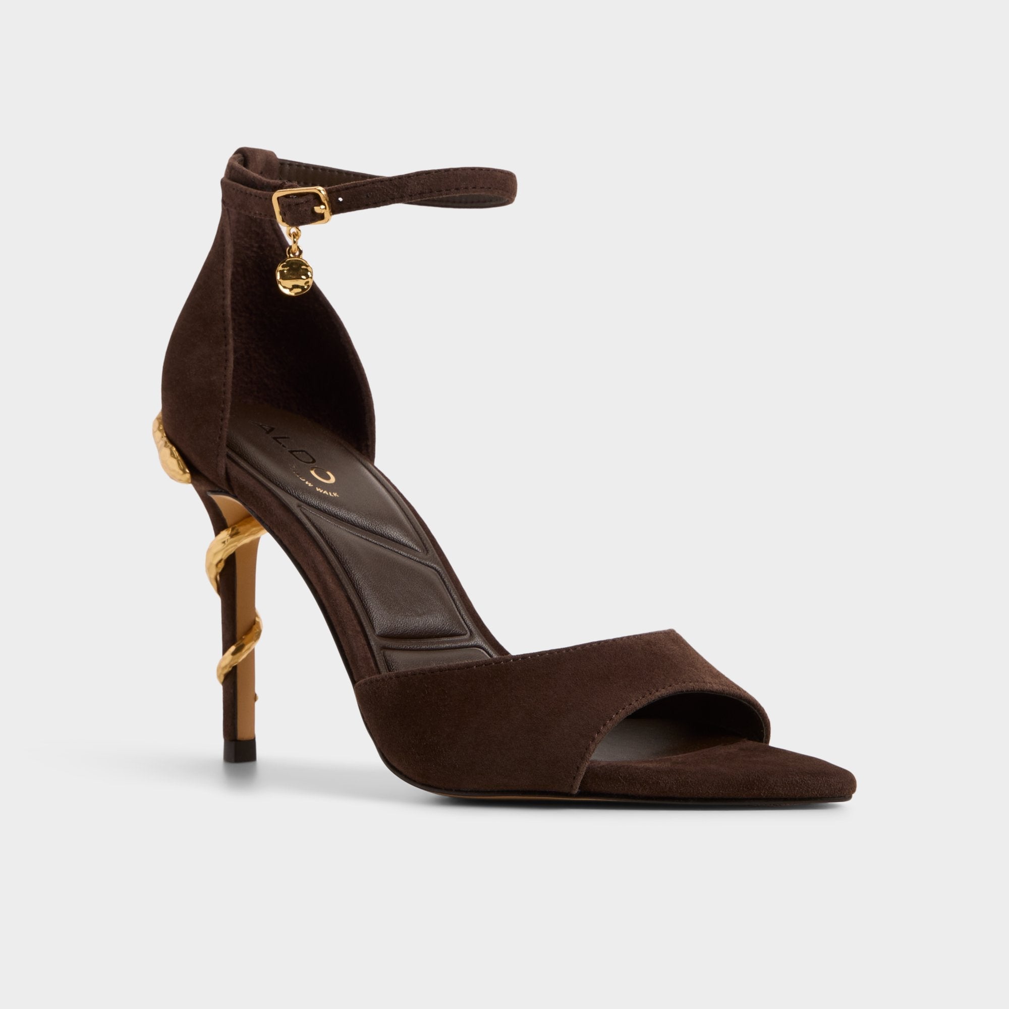 Aldo Medeza in Dark Brown - Strappy heeled sandal Women|New