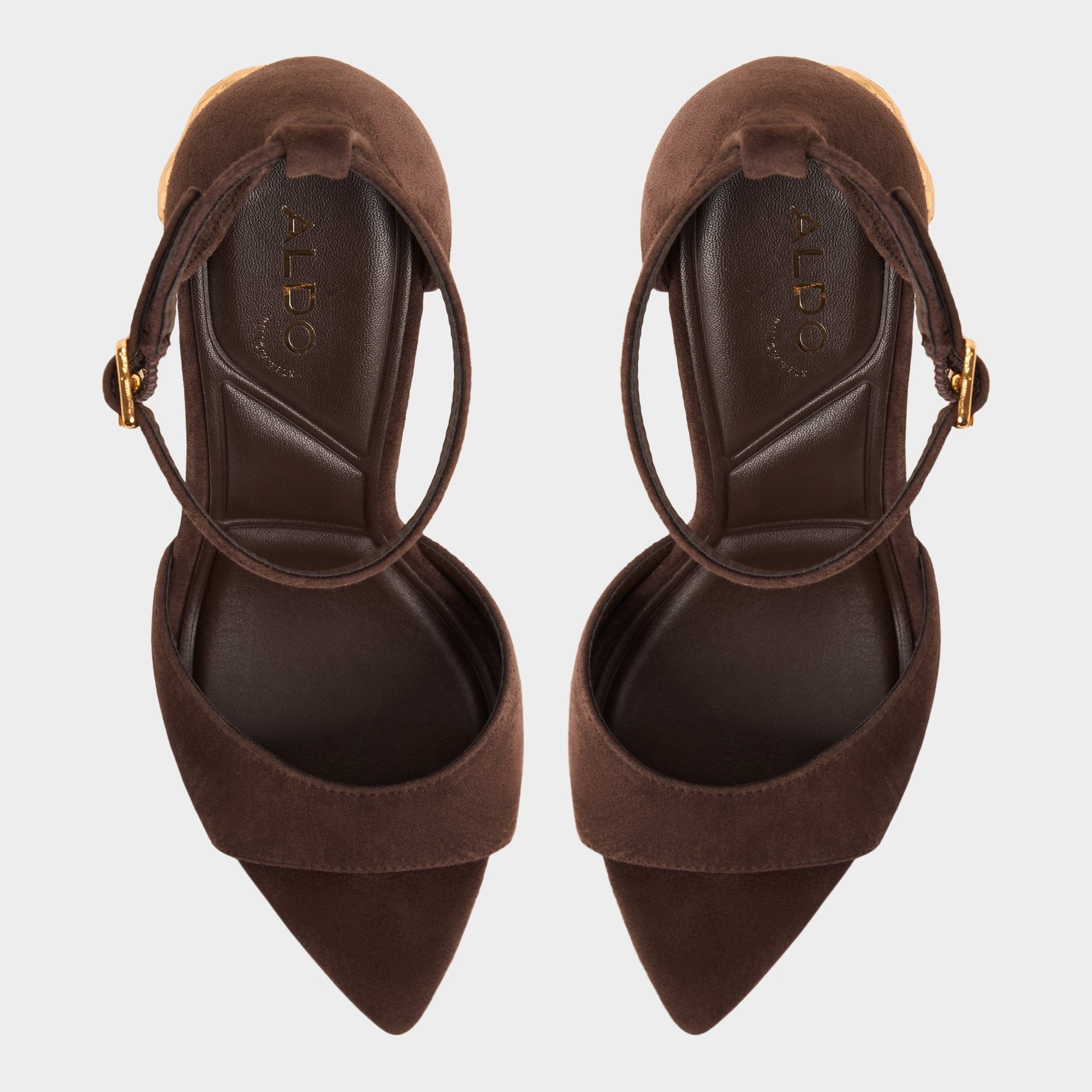 Aldo Medeza in Dark Brown - Strappy heeled sandal Women|New
