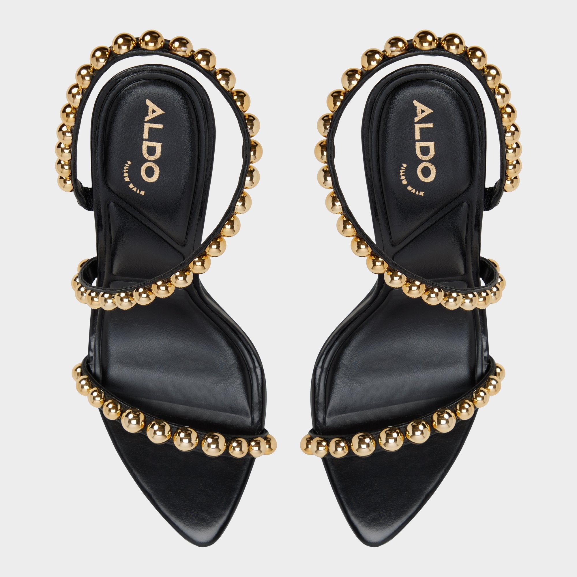 Aldo Attey in Black - Strappy heeled sandal, Stiletto heel Women