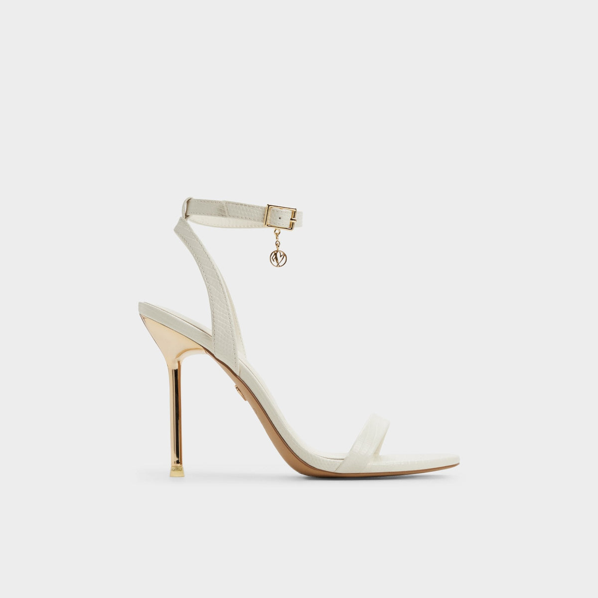 Aldo Maristou White Women's Strappy sandals - Heeled sandal, Stiletto heel Women