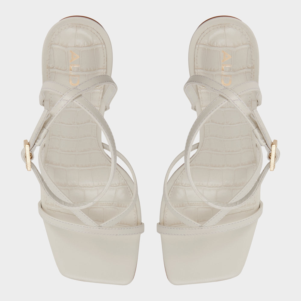 Aldo Beachglass in White Bone - Strappy heeled sandal Women