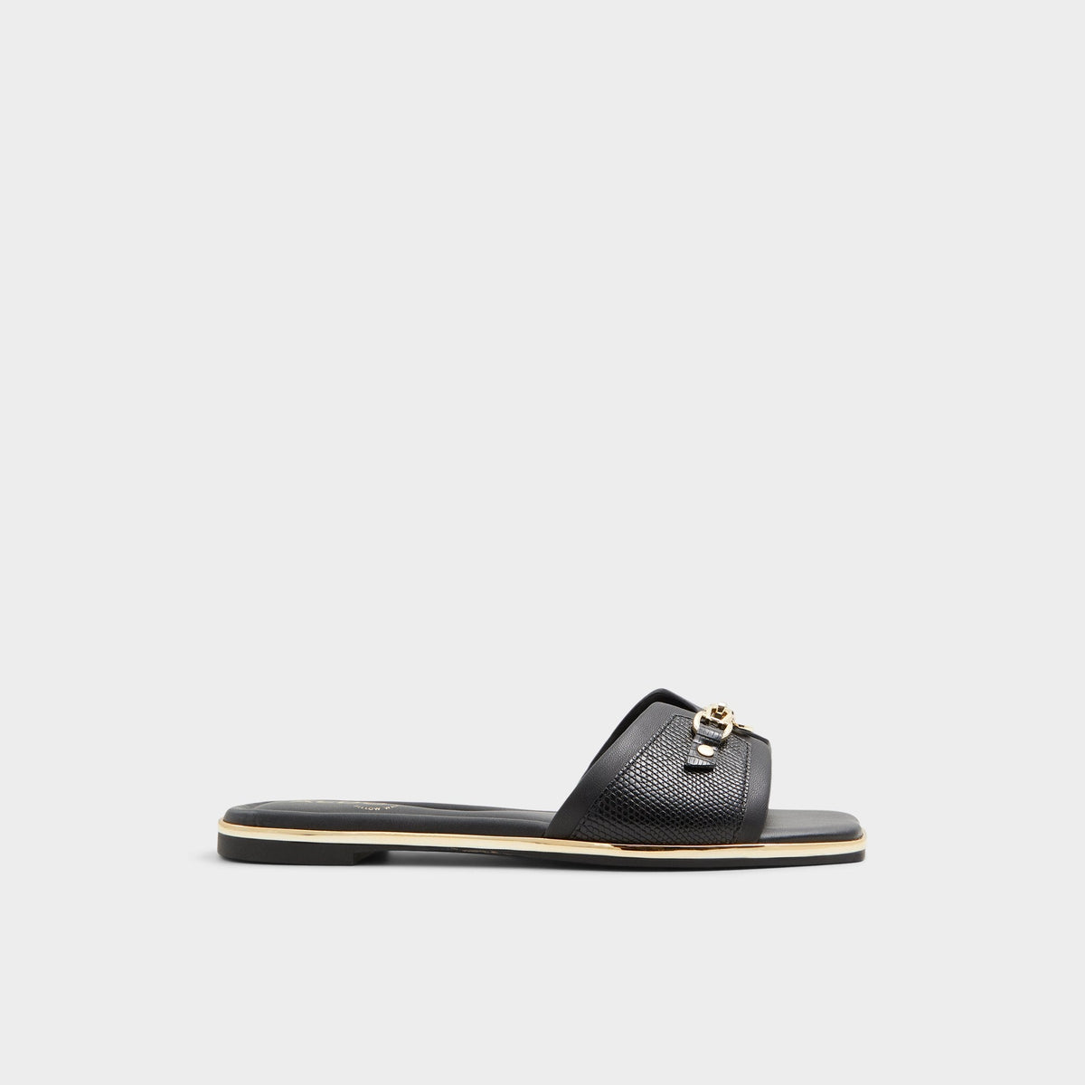 Aldo Alamassi Black Women's Flats - Slide sandal Women