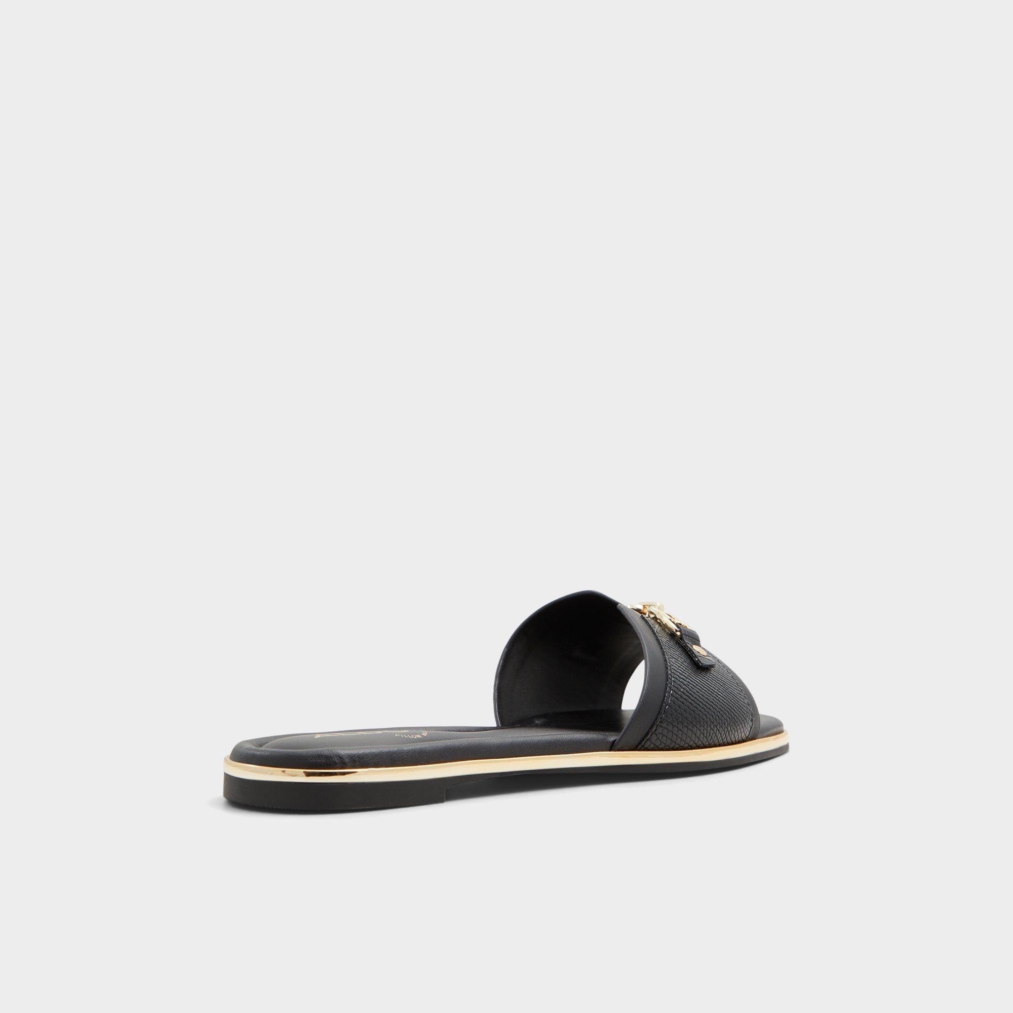 Aldo Alamassi Black Women's Flats - Slide sandal Women