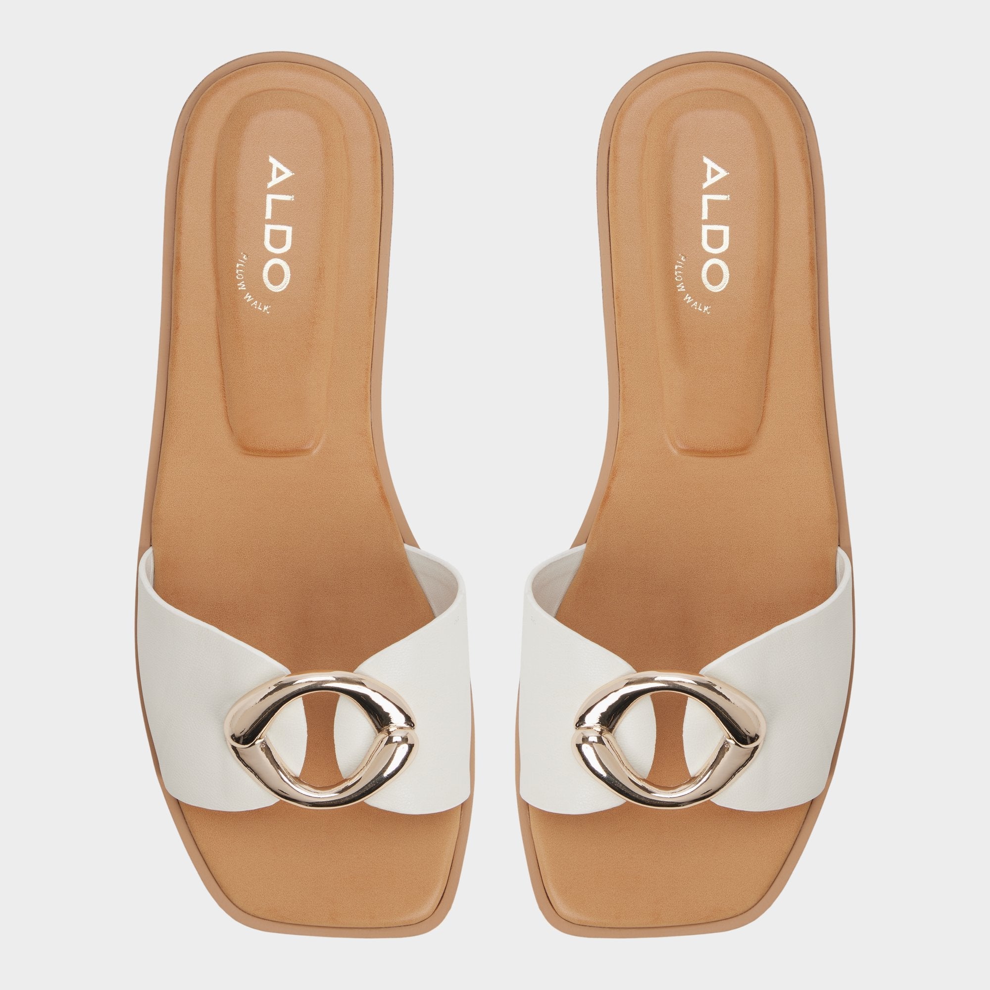 Aldo Biggin in White Bone - Slide sandal Women
