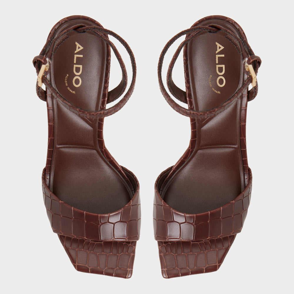 Aldo Harmonious in Dark Brown - Strappy heeled sandal Women|Bags