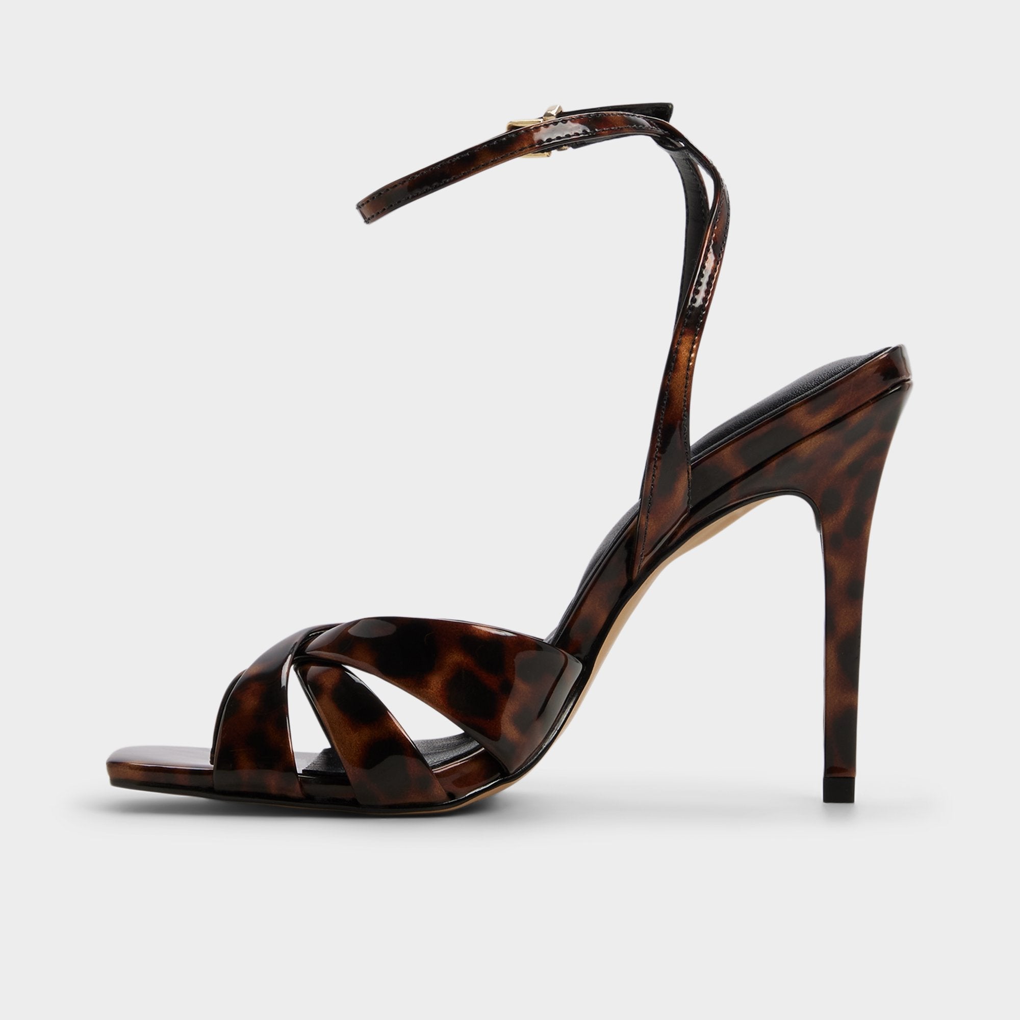 Aldo Meteora in Open Brown - Strappy heeled sandal, Stiletto heel Women