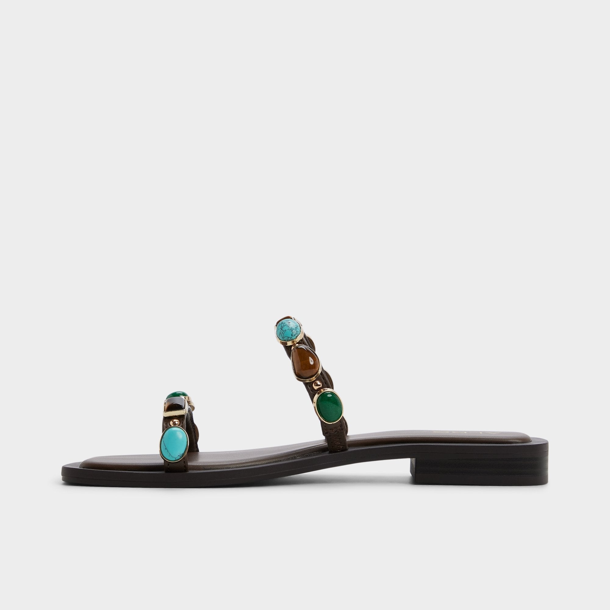 Aldo Sapphira in Dark Brown 14189967 - Slide sandal Women
