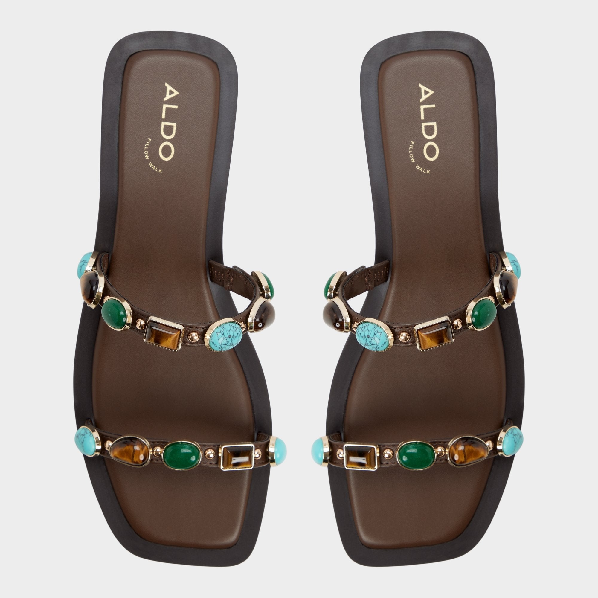 Aldo Sapphira in Dark Brown 14189967 - Slide sandal Women