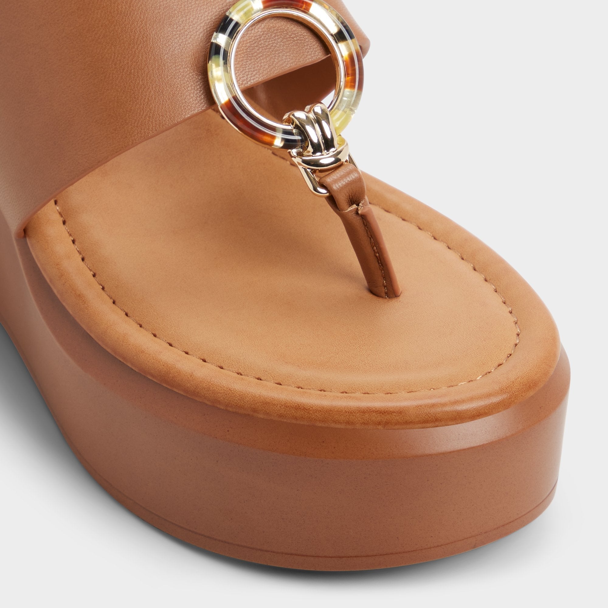 Aldo Friegan in Medium Brown - Slide sandal, Wedge heel Women