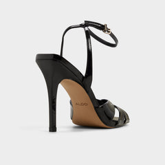 Aldo Meteora in Black - Strappy heeled sandal, Stiletto heel Women