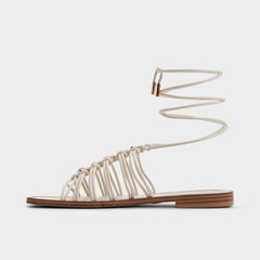 Aldo Unoma in White Bone - Strappy flat sandal Women