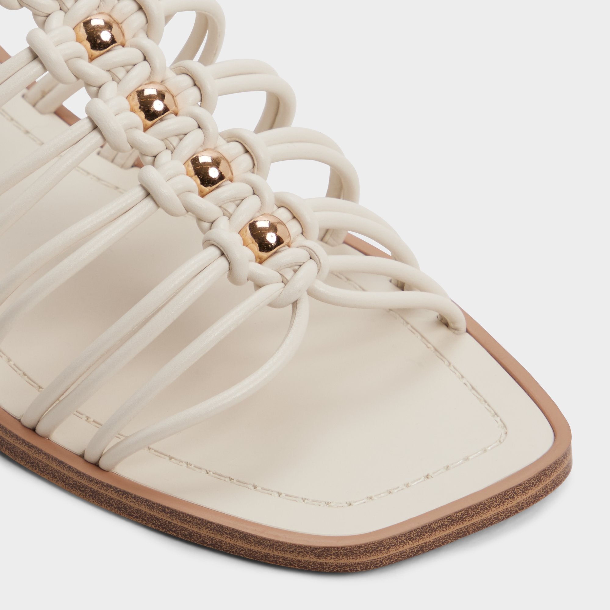 Aldo Unoma in White Bone - Strappy flat sandal Women