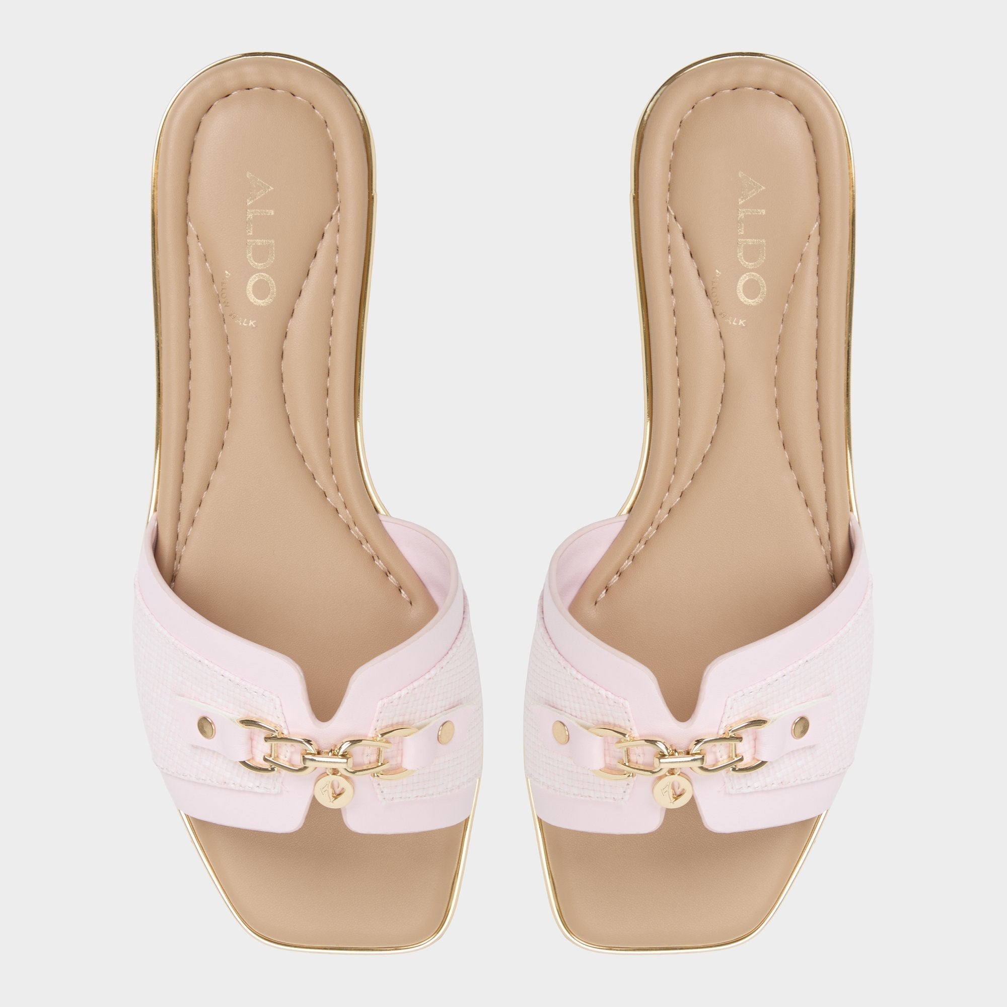 Aldo Alamassi Light Pink Women's Flats - Slide sandal Women