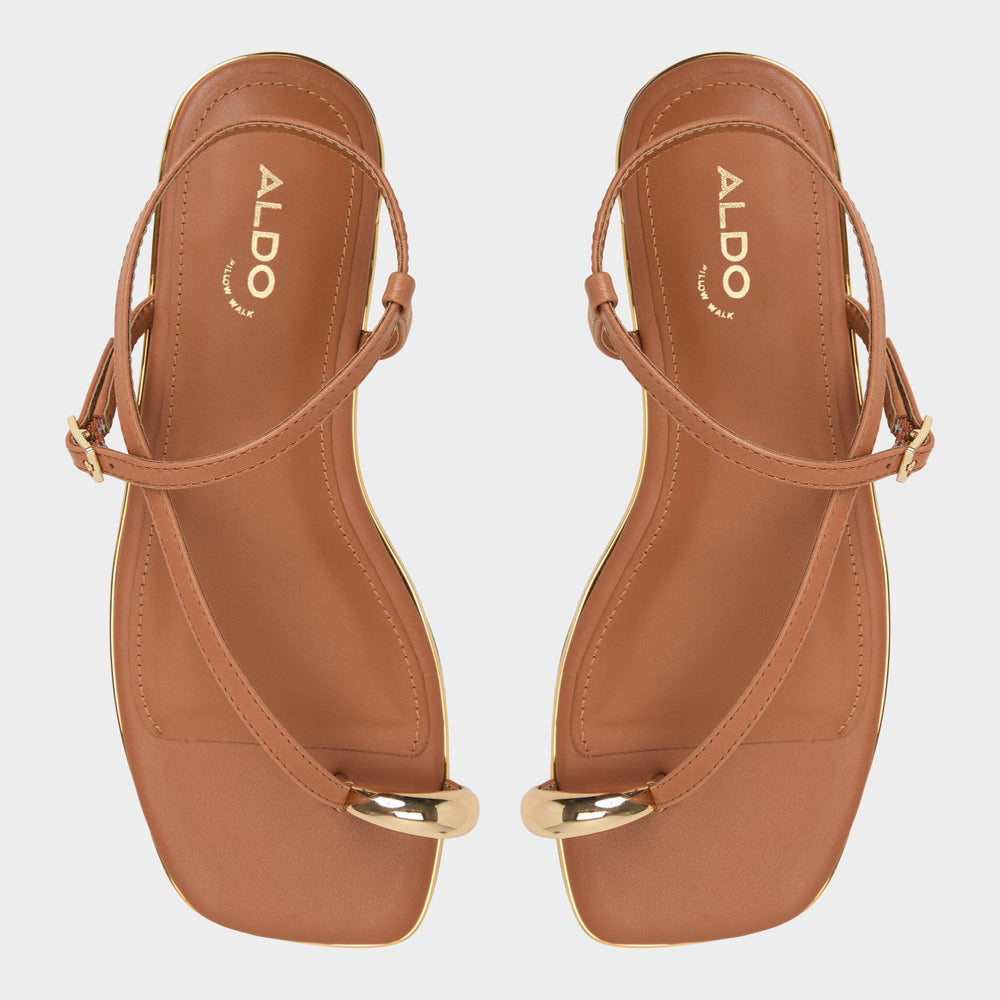 Aldo Jomalina Medium Brown Women's Flats - Strappy flat sandal Women