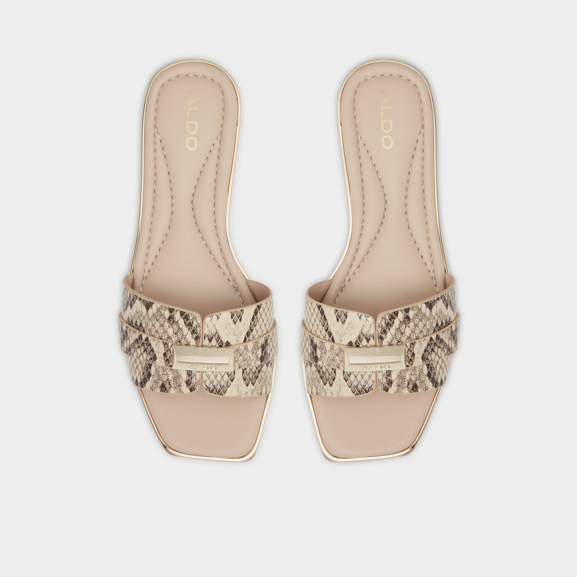 Aldo Darine Natural Women's Flats - Slide sandal Women