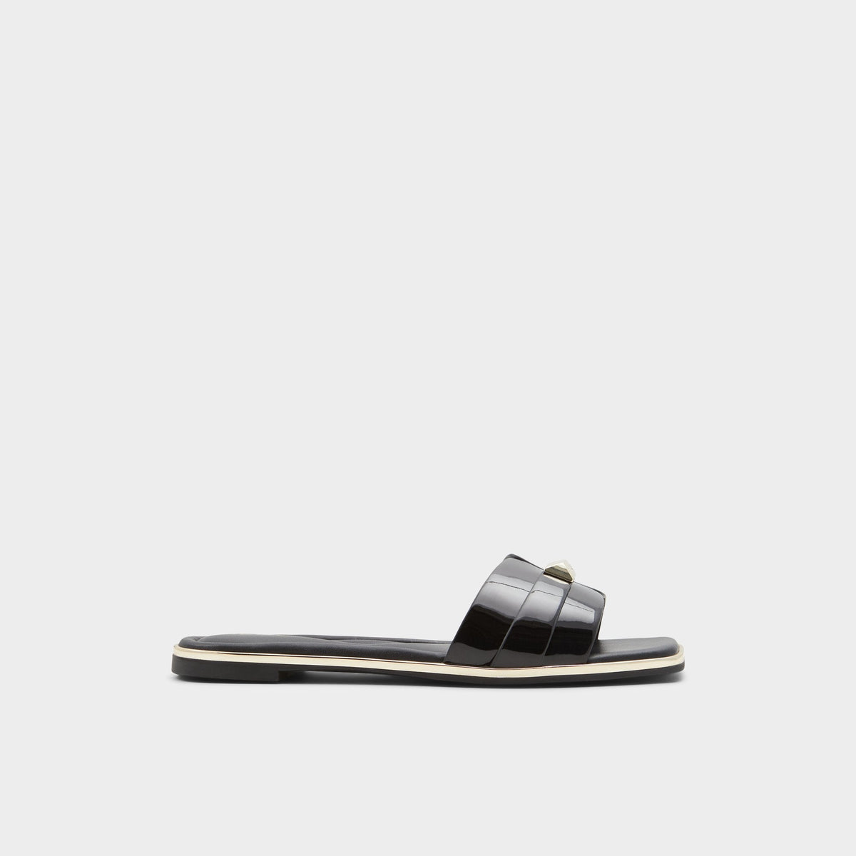 Aldo Darine Black Women's Flats - Slide sandal Women