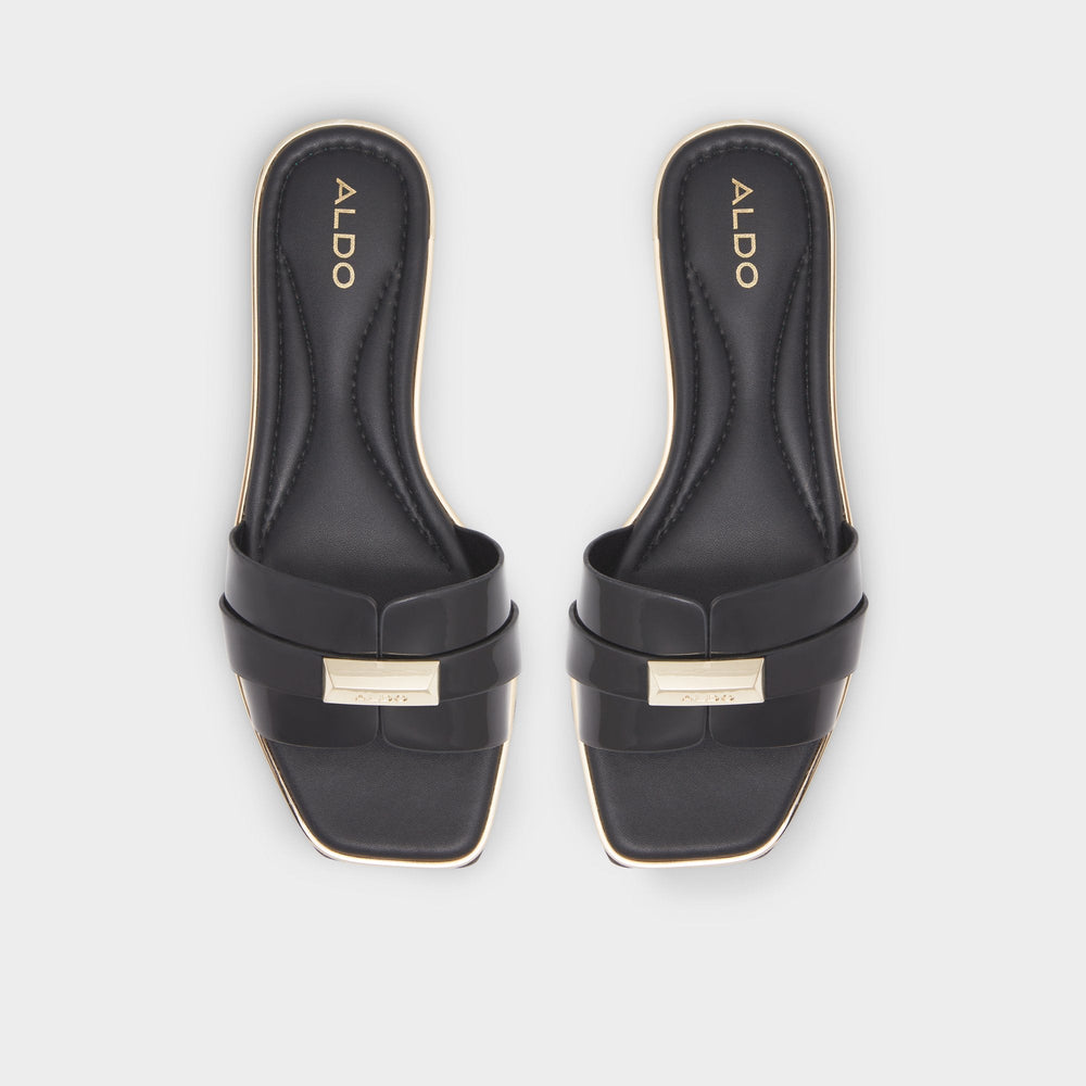 Aldo Darine Black Women's Flats - Slide sandal Women