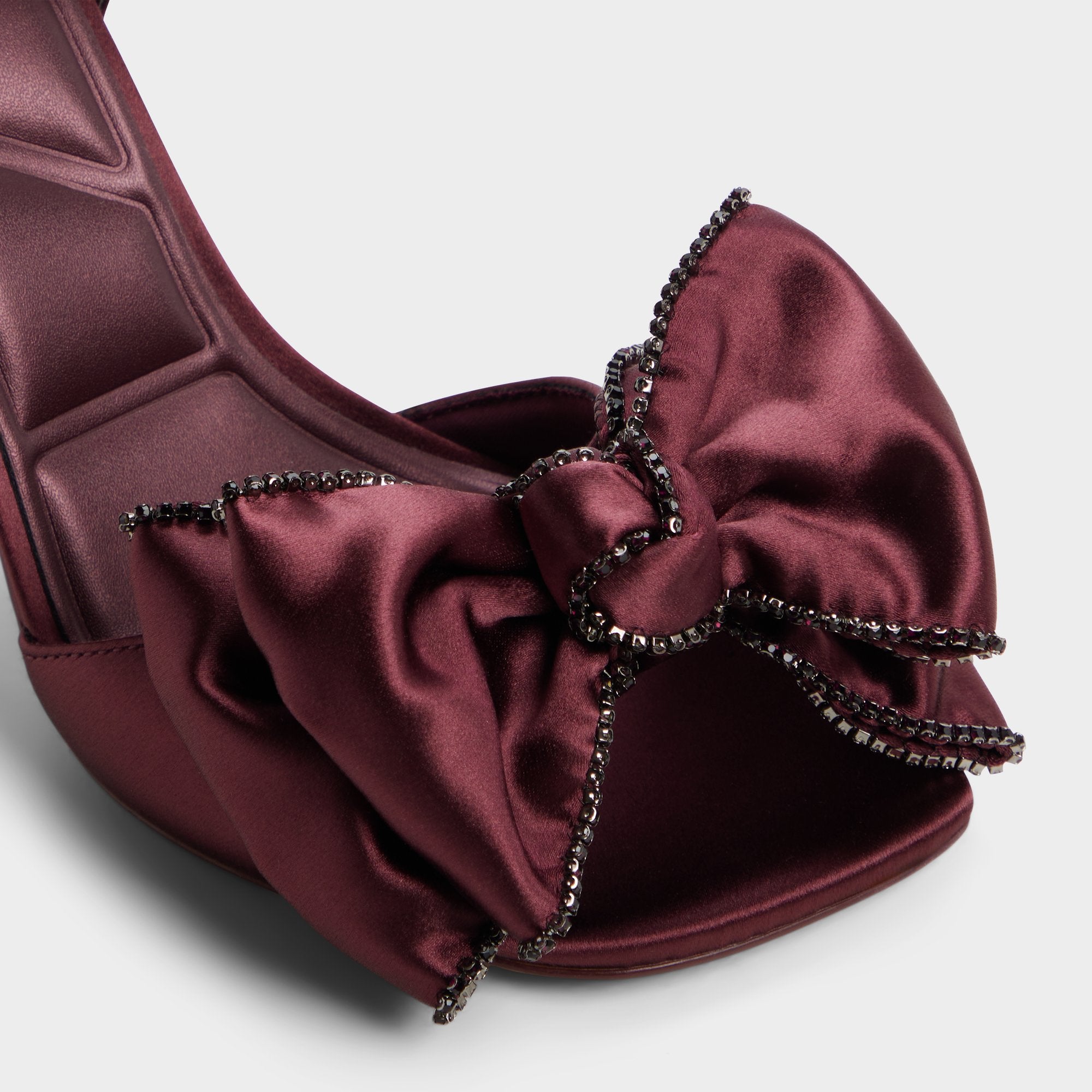 Aldo Tinsel in Bordo - Strappy heeled sandal, Stiletto heel Women|Bags