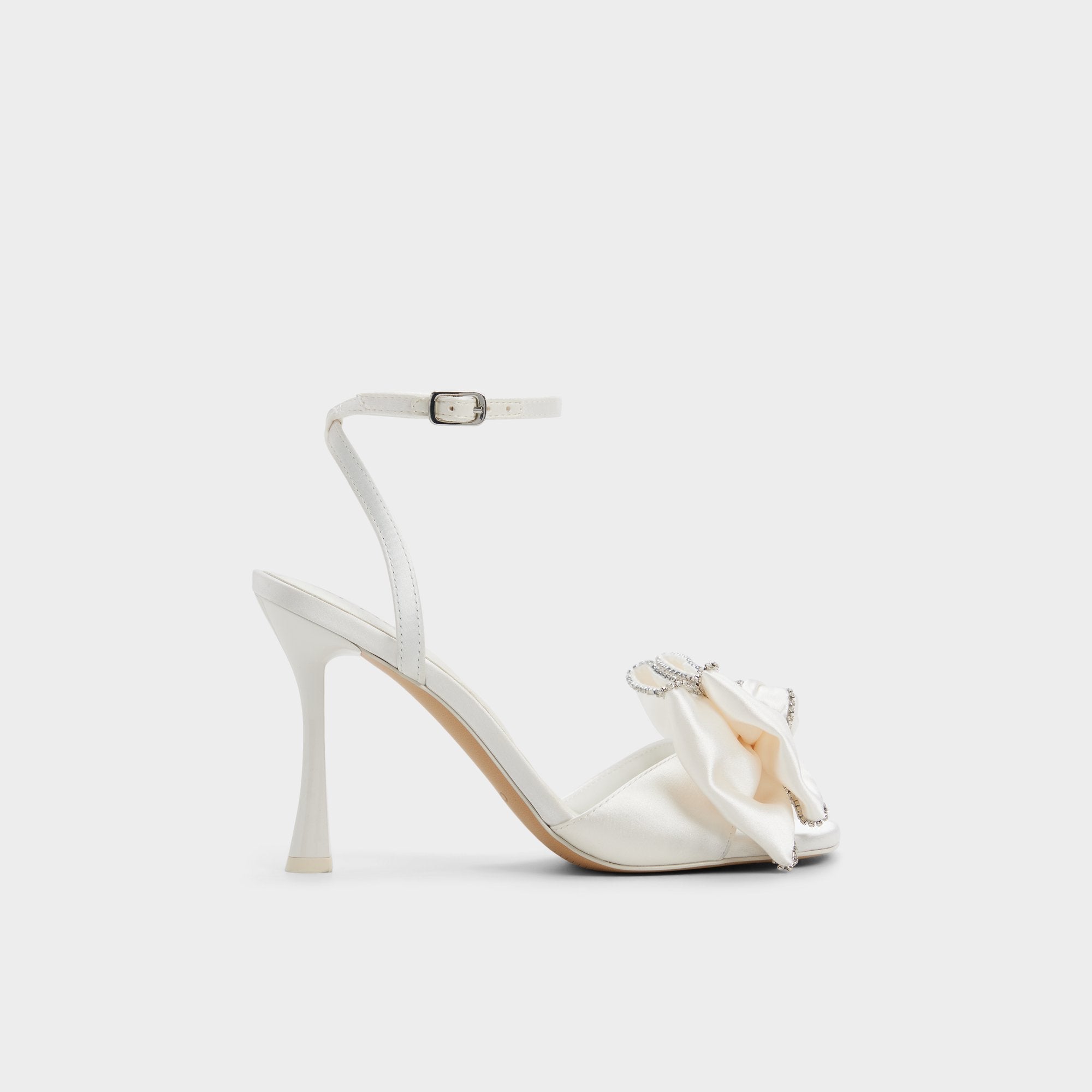 Aldo Tinsel in Other White - Strappy heeled sandal, Stiletto heel Women