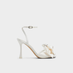 Aldo Tinsel in Other White - Strappy heeled sandal, Stiletto heel Women