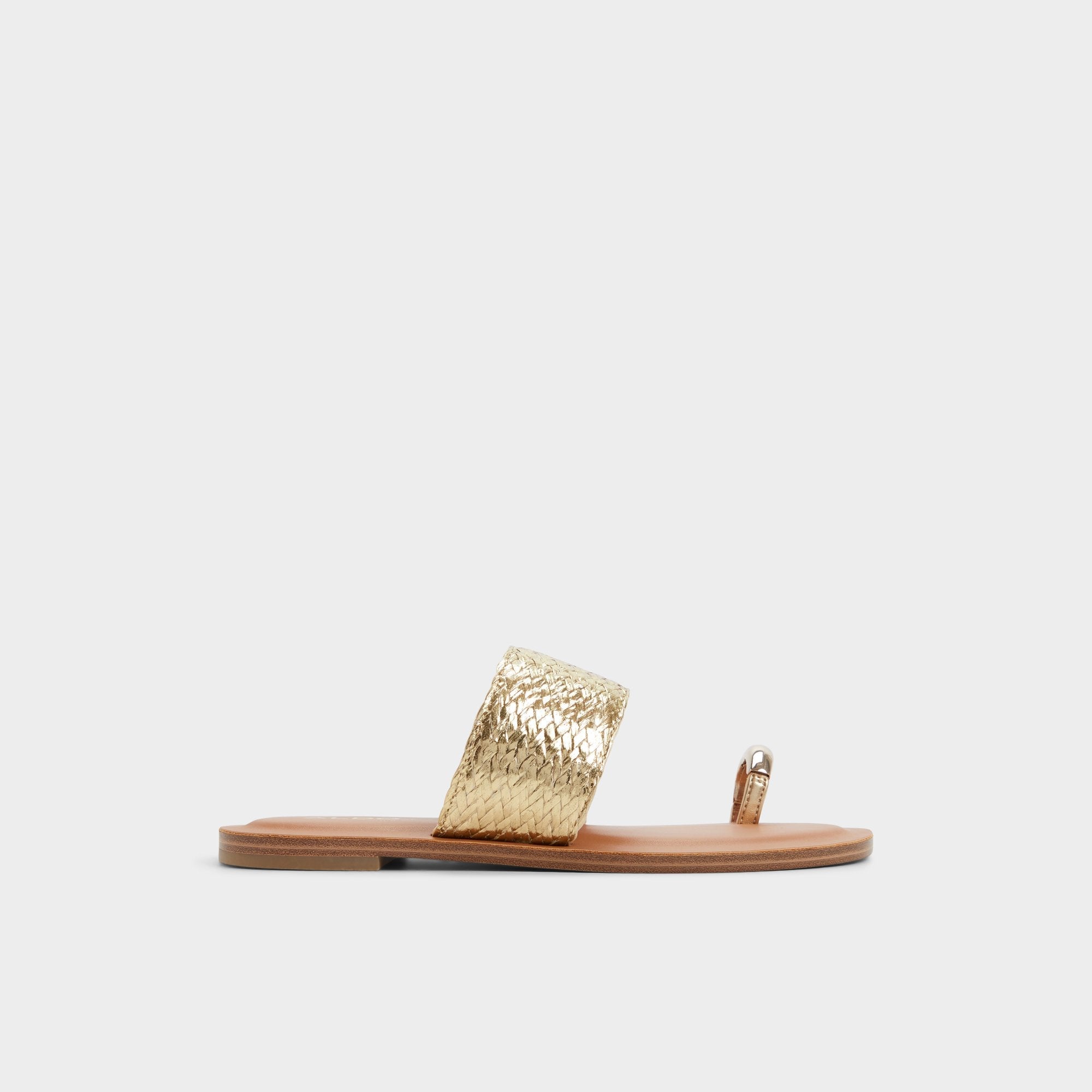 Aldo Beachwalk Gold Women's Iridescent metallics - Slide sandal Women