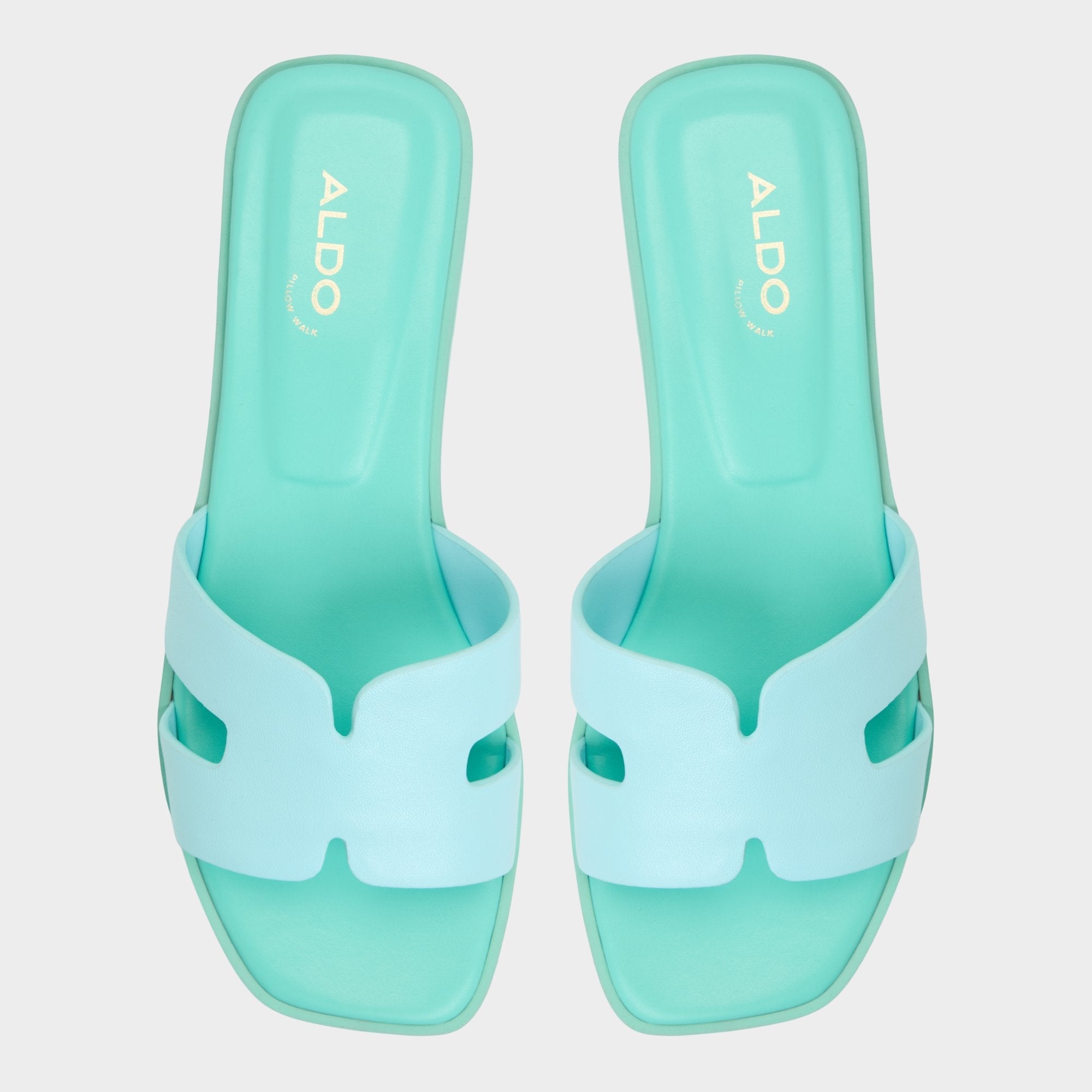 Aldo Itsandal Turquoise Women's Flats - Slide sandal Women