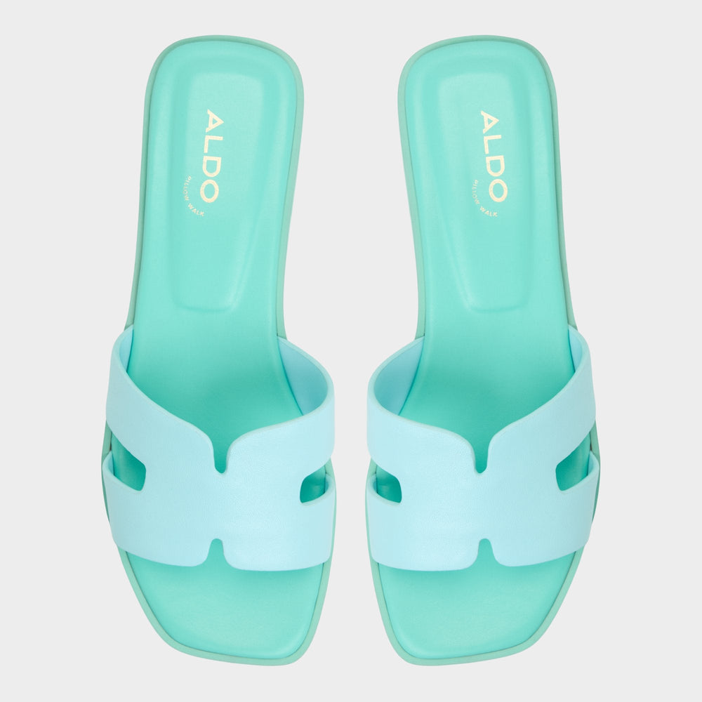 Aldo Itsandal Turquoise Women's Flats - Slide sandal Women