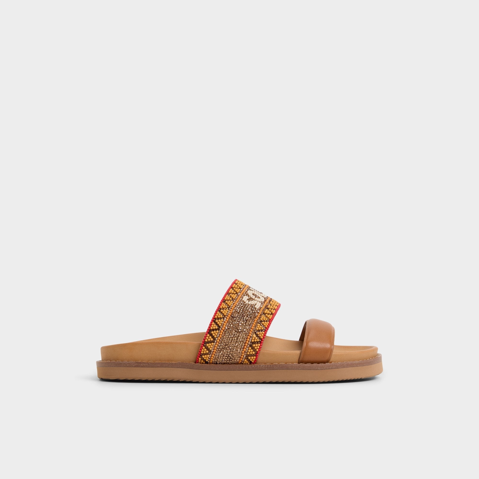 Aldo Beachvacay Brown Multi Women's Footbed sandals -  Women