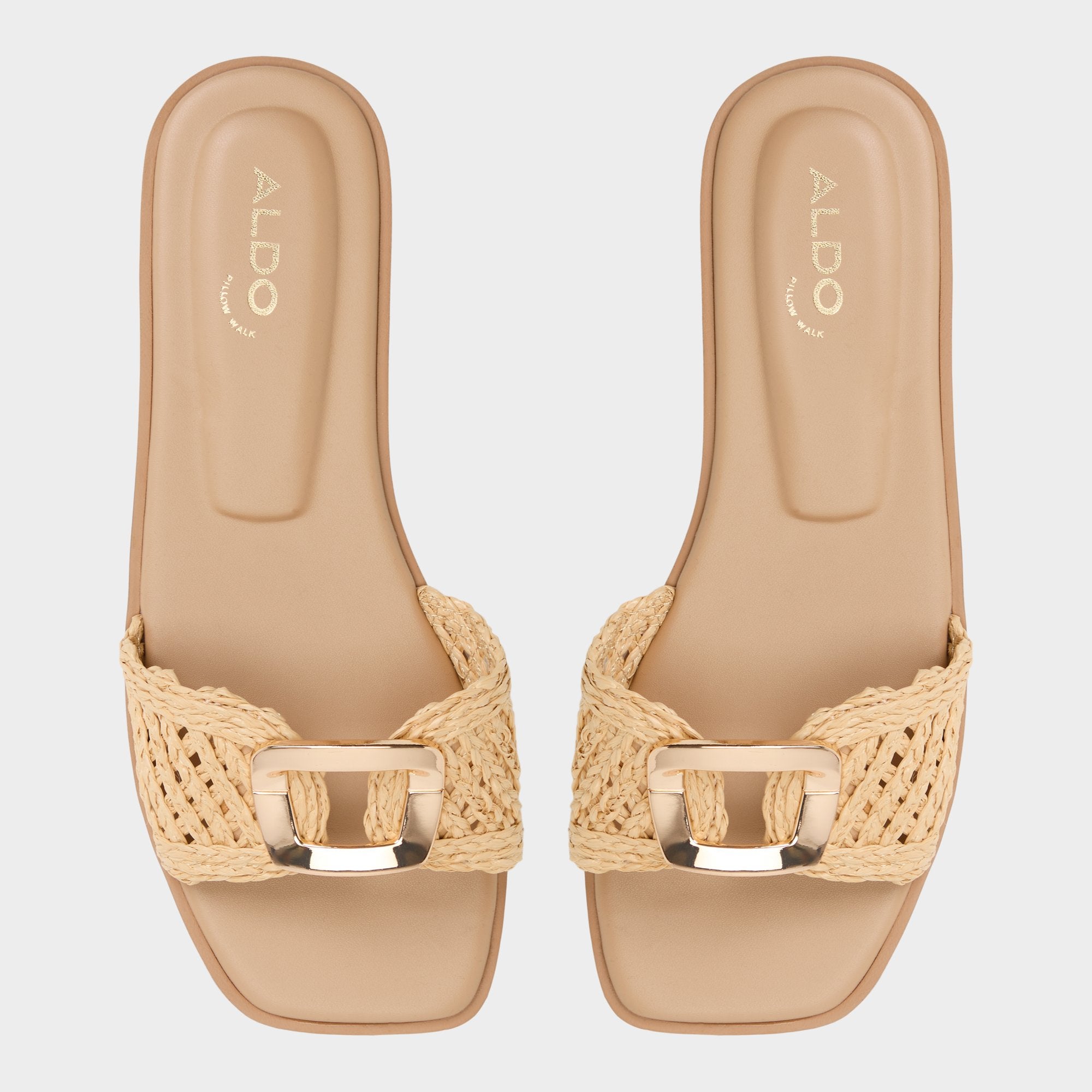 Aldo Tidella Natural Women's Flats - Slide sandal Women