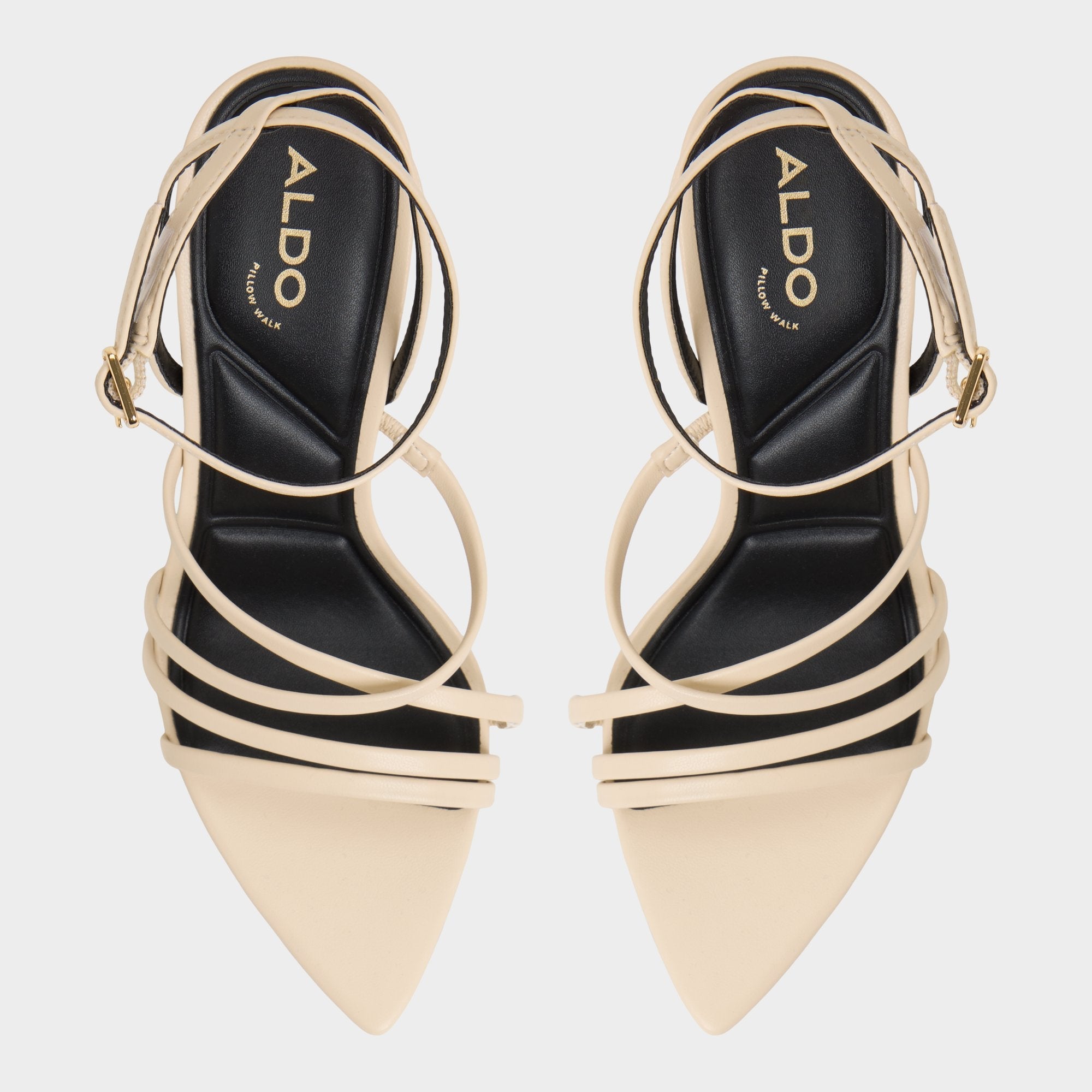 Aldo Solania Light Beige Women's Strappy sandals - Heeled sandal, Stiletto heel Women